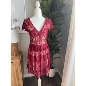 Red Lace Dress